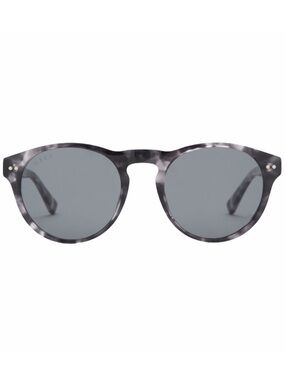 DIFF Cody Sunglasses Polarized Black Marble Frame Smoke Grey Lenses Unisex NWT